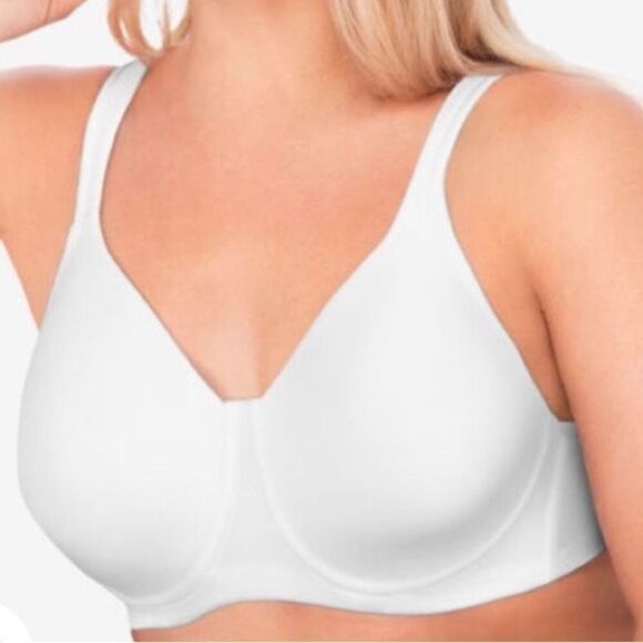 NWOT Leading Lady Brigette Seamless Underwire T-shirt Bra 1259 Size 42C white - Picture 1 of 6